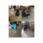 Los alumnos y alumnas de 2º de primaria resolviendo un peque-reto matemático.