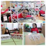 En 6º de primaria del Colegio Rafaela María de Valladolid diseñan y realizan estructuras con canutillos de papel.