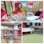 En 6º de primaria del Colegio Rafaela María de Valladolid diseñan y realizan estructuras con canutillos de papel.