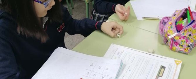 Bingo matemáticos de los alumnos y alumnas de 6º de primaria del Colegio Rafaela María de Valaldolid.