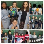 Los alumnos de 6º de primaria del Colegio Rafaela María de Valladoid realizan proyectos sobre el universo y la Tierra.