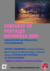 Concurso de postales navideñas organizado por el AMPA en el Colegio Rafaela María de Valladolid.