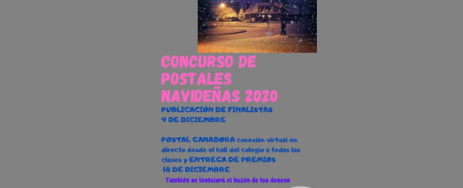 Concurso de postales navideñas organizado por el AMPA en el Colegio Rafaela María de Valladolid.
