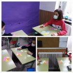 Los alumnos y alumnas de sexto de primaria del Colegio Rafaela María de Valladolid trabajan de manera manipulativa las simetrías, traslaciones y giros