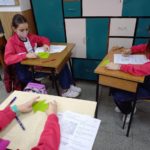Los alumnos y alumnas de cuarto de primaria del Colegio Rafaela María de Valladolid juegan con las fracciones.