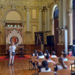 Los alumnos y alumnas de 4° de primaria del Colegio Rafaela María de Valladolid han visitado el Ayuntamiento de Valladolid.