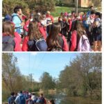 Los alumnos y alumnas de quinto y sexto de primaria del Colegio Rafaela María de Valladolid han ido de excursión al Canal de Castilla.