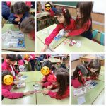 Los alumnos y alumnas de segundo de primaria del Colegio Rafaela María de Valladolid emplean estaciones de aprendizaje navideñas.