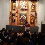Los alumnos y alumnas de tercero de primaria del Colegio Rafaela María de Valladolid visitan el Museo Nacional de Escultura.