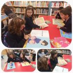 Los alumnos y alumnas de segundo de primaria del Colegio Rafaela María de Valladolid visitan una biblioteca municipal.