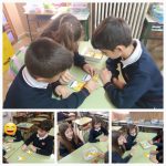Los alumnos y alumnas de segundo de primaria del Colegio Rafaela María de Valladolid trabajan las palabras compuestas.