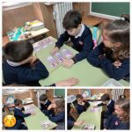 Los alumnos y alumnas de segundo de primaria del Colegio Rafaela María de Valladolid repasan la descomposición de números y el cálculo mental con un nuevo Peque-Reto.